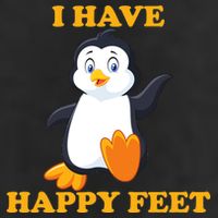 I Have Happy Feet Adult Drive Performance Visor