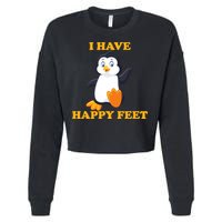 I Have Happy Feet Cropped Pullover Crew