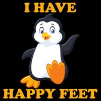 I Have Happy Feet Cropped Pullover Crew