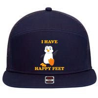 I Have Happy Feet 7 Panel Mesh Trucker Snapback Hat