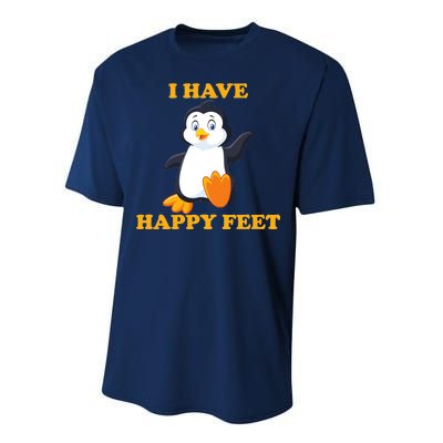 I Have Happy Feet Performance Sprint T-Shirt