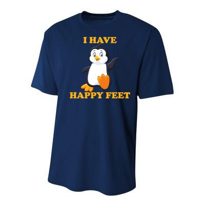 I Have Happy Feet Youth Performance Sprint T-Shirt