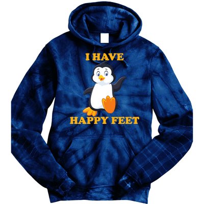 I Have Happy Feet Tie Dye Hoodie