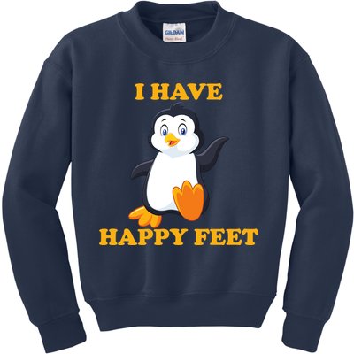 I Have Happy Feet Kids Sweatshirt