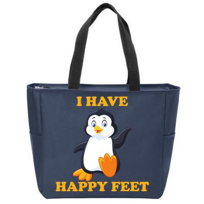 I Have Happy Feet Zip Tote Bag