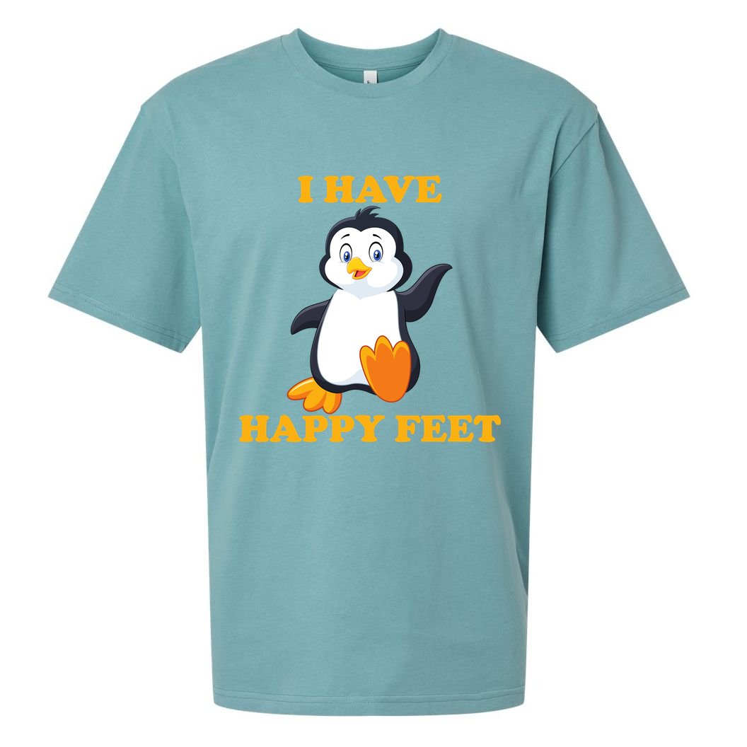 I Have Happy Feet Sueded Cloud Jersey T-Shirt