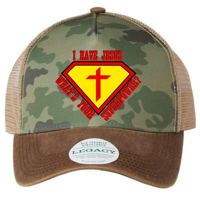 I have Jesus What's Your Superpower Legacy Tie Dye Trucker Hat