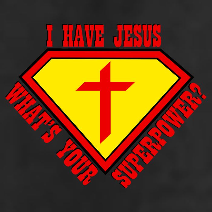 I have Jesus What's Your Superpower Golf Towel