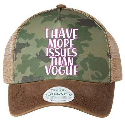 I Have More Issues Than Vogue  Legacy Tie Dye Trucker Hat