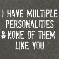 I Have Multiple Personalities And None Of Them Like You Cotton Canvas Backpack