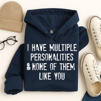 I Have Multiple Personalities And None Of Them Like You Hoodie