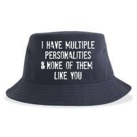 I Have Multiple Personalities And None Of Them Like You Sustainable Bucket Hat