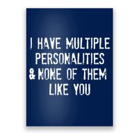 I Have Multiple Personalities And None Of Them Like You Poster