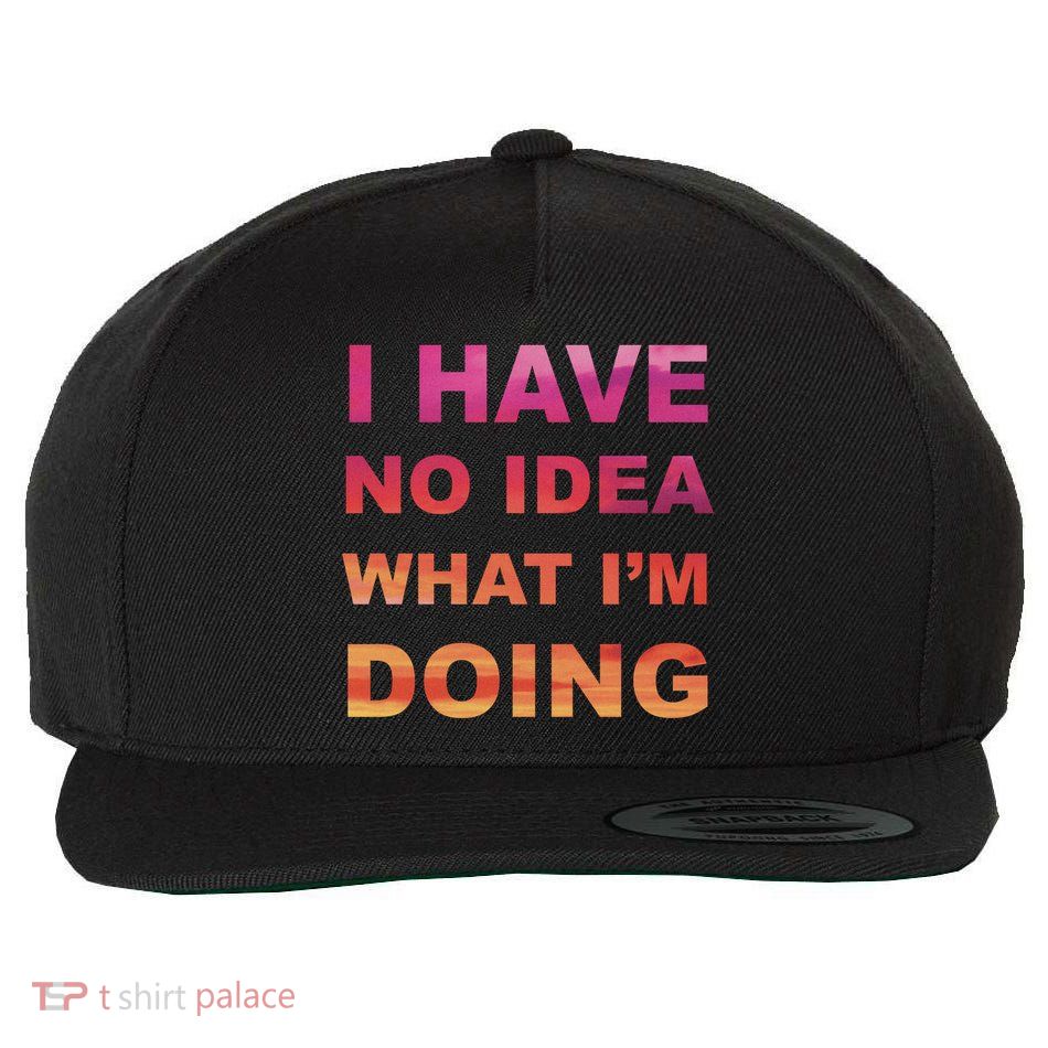 I Have No Idea What I'm Doing Wool Snapback Cap