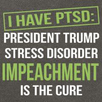 I Have PTSD President Trump Stress Disorder Cotton Canvas Backpack