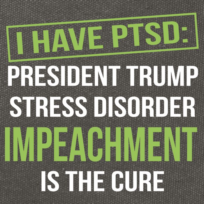 I Have PTSD President Trump Stress Disorder Cotton Canvas Backpack