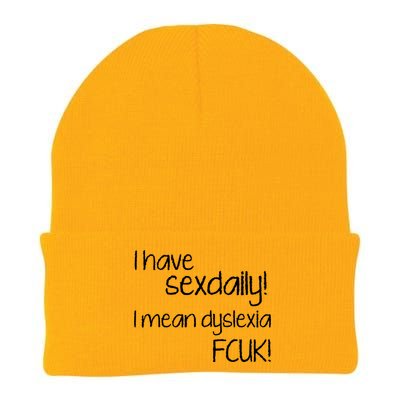 I Have Sex Daily Dyslexia Knit Cap Winter Beanie