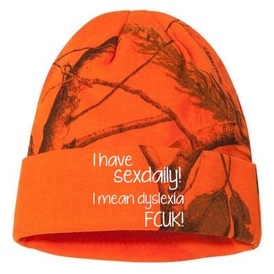 I Have Sex Daily Dyslexia Kati Licensed 12" Camo Beanie