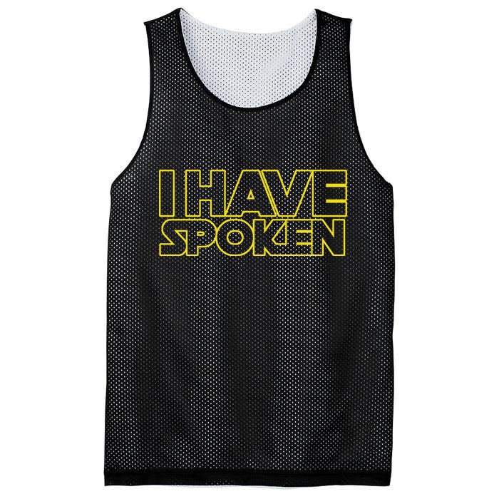 I Have Spoken Movie Slogan Mesh Reversible Basketball Jersey Tank