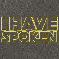 I Have Spoken Movie Slogan Cotton Canvas Backpack