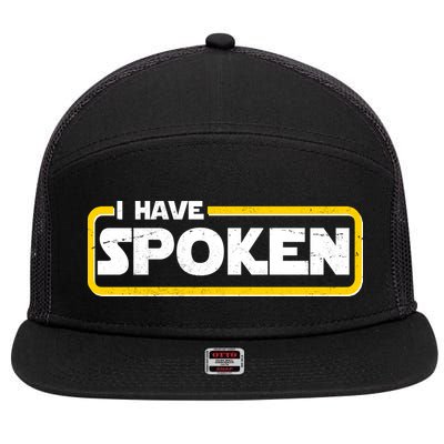 I Have Spoken Vintage Logo 7 Panel Mesh Trucker Snapback Hat