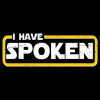 I Have Spoken Vintage Logo Visor