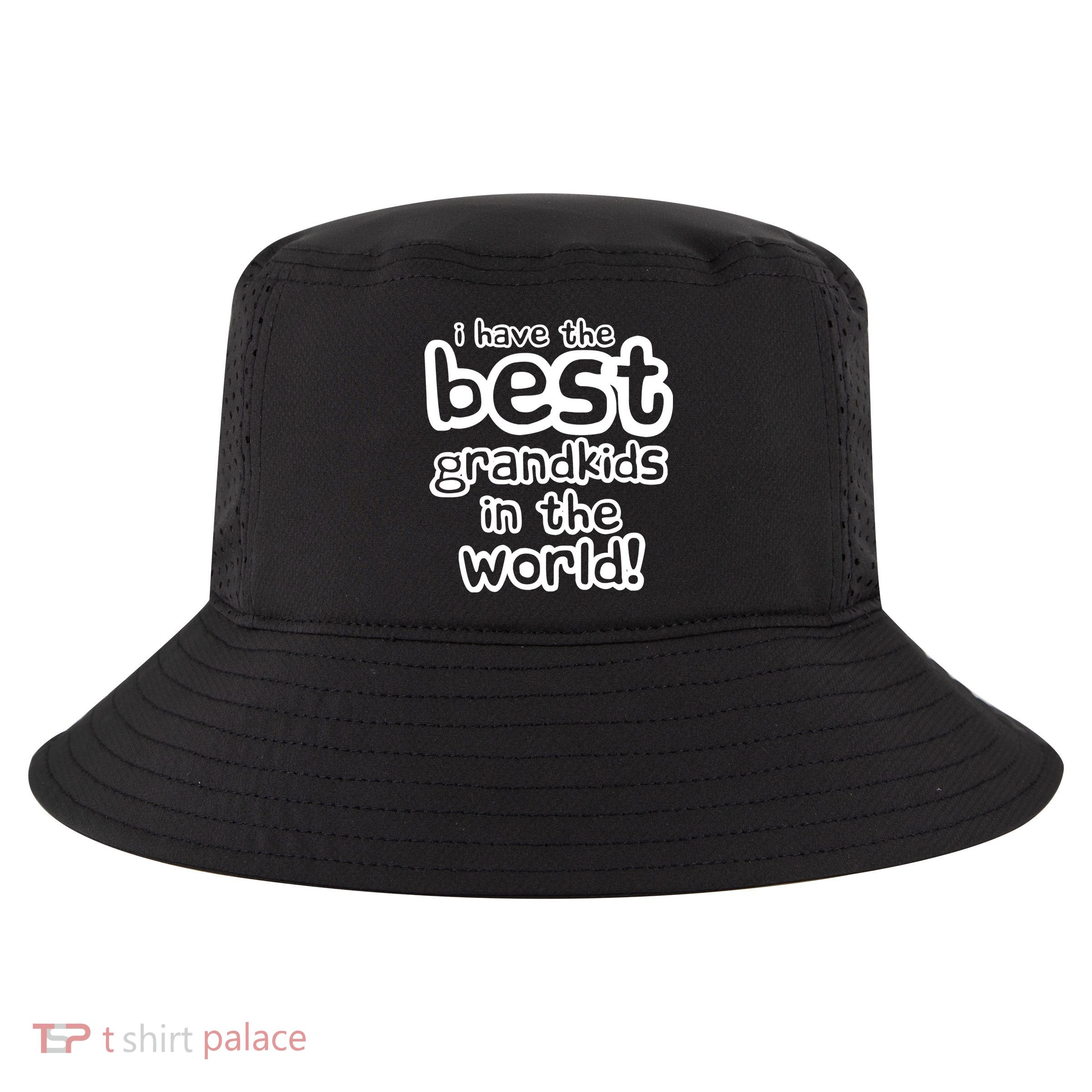 I Have The Best Grandkids In The World Cool Comfort Performance Bucket Hat