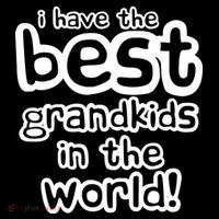 I Have The Best Grandkids In The World Drawstring Bag