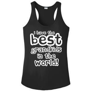 I Have The Best Grandkids In The World Ladies PosiCharge Competitor Racerback Tank