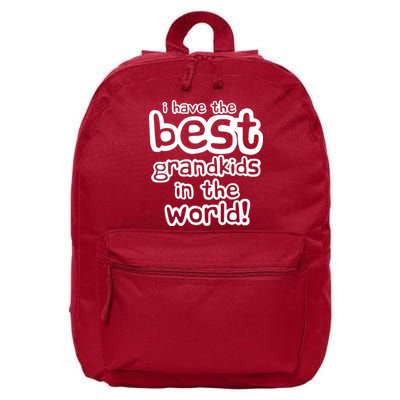 I Have The Best Grandkids In The World 16 in Basic Backpack