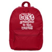 I Have The Best Grandkids In The World 16 in Basic Backpack