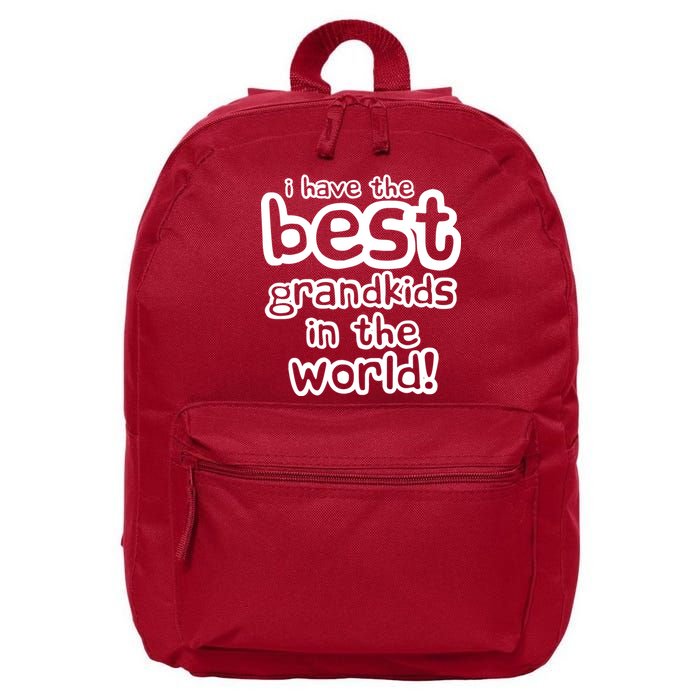 I Have The Best Grandkids In The World 16 in Basic Backpack