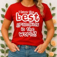 I Have The Best Grandkids In The World Womens T-Shirt