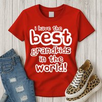 I Have The Best Grandkids In The World Womens T-Shirt