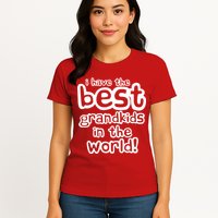 I Have The Best Grandkids In The World Womens T-Shirt