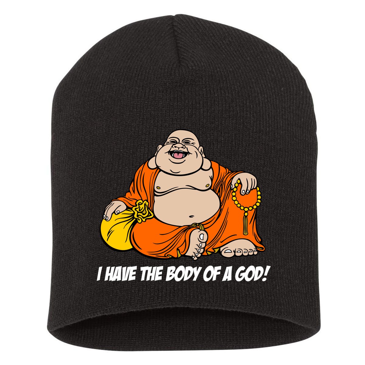 I Have The Body Of A God Short Acrylic Beanie