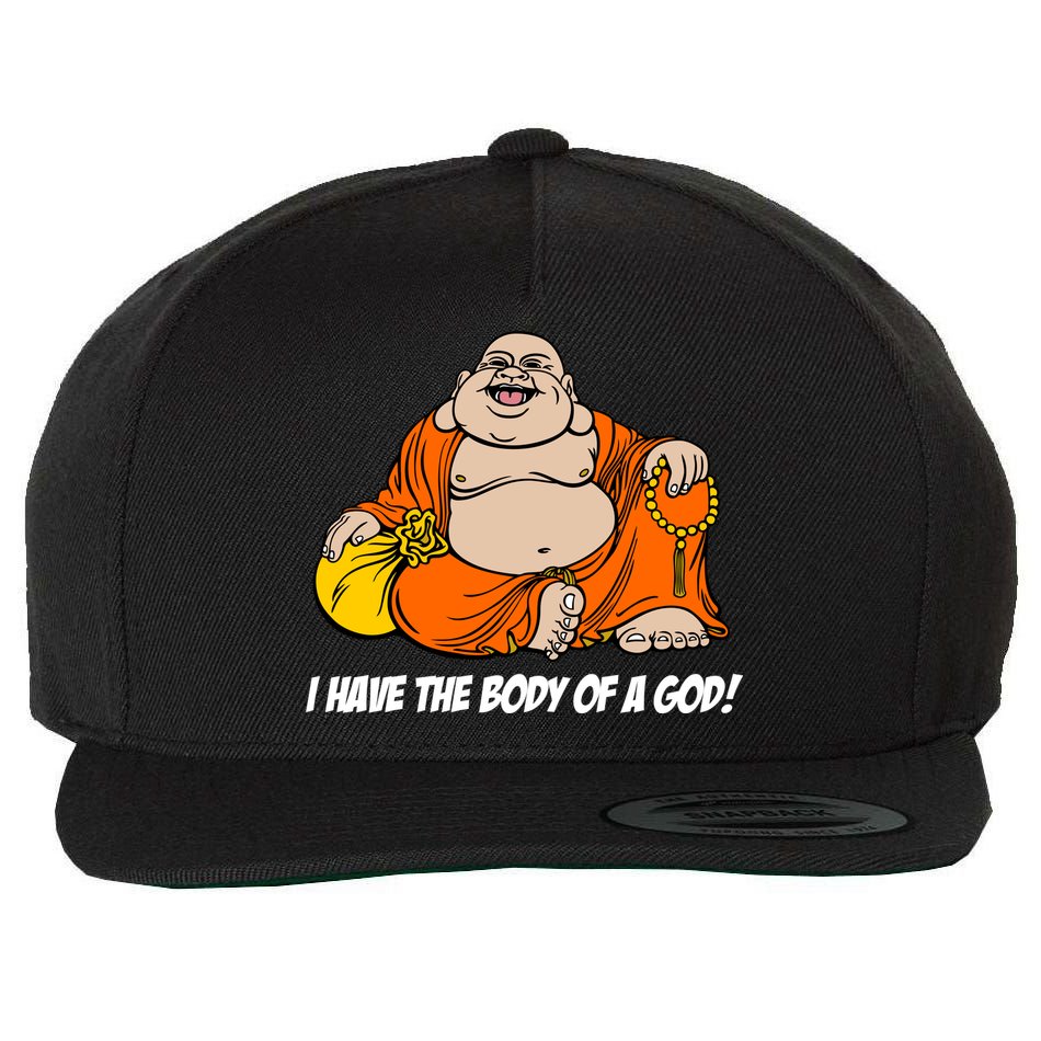 I Have The Body Of A God Wool Snapback Cap