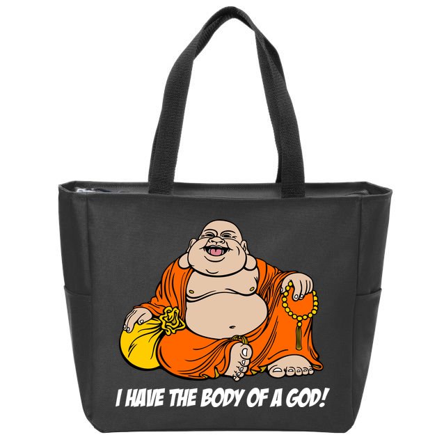 I Have The Body Of A God Zip Tote Bag