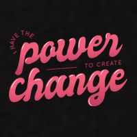I Have The Power To Create Change Ladies PosiCharge Tri-Blend Wicking Tank