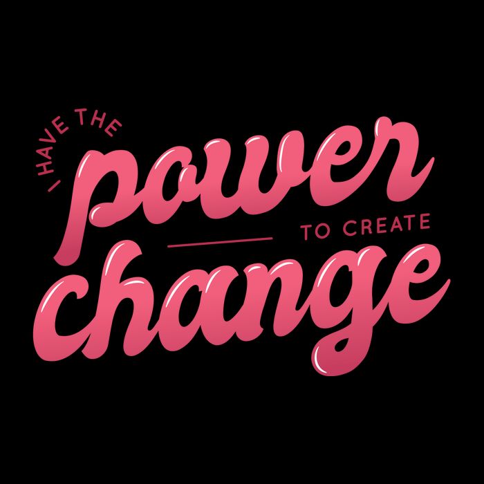 I Have The Power To Create Change Poster