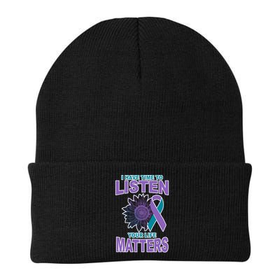 I Have Time To Listen Your Life Matters Suicide Prevention Beanie