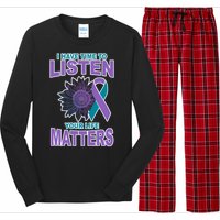 I Have Time To Listen Your Life Matters Suicide Prevention Long Sleeve Pajama Set