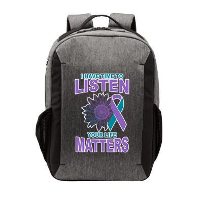 I Have Time To Listen Your Life Matters Suicide Prevention Vector Backpack