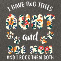 I Have Two Titles Aunt And Dog Mom Cotton Canvas Backpack