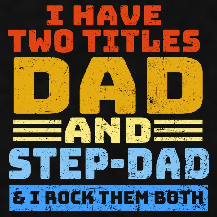 I Have Two Titles Dad & Step-Dad Rock Them Both Ladies PosiCharge Tri-Blend Wicking Tank