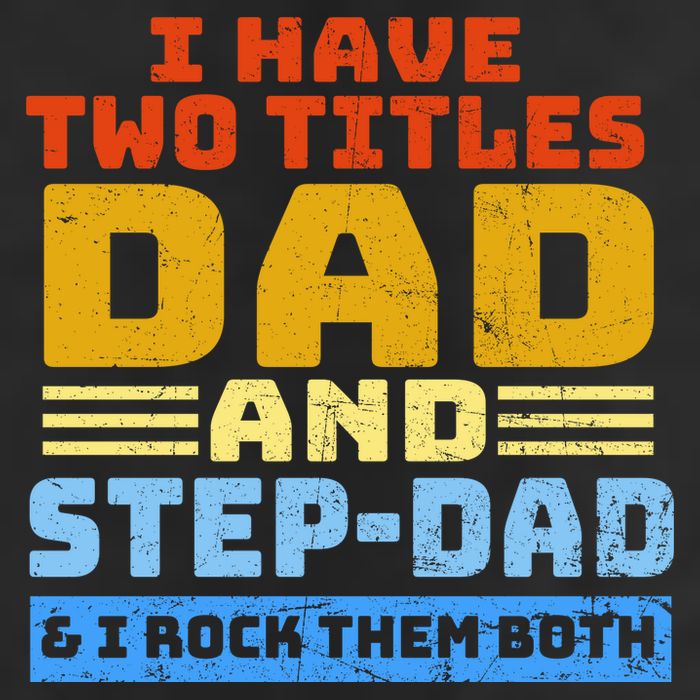 I Have Two Titles Dad & Step-Dad Rock Them Both Garment-Dyed Fleece Hoodie