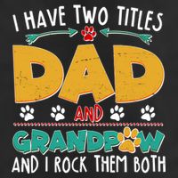 I Have Two Titles Dad And Grandpaw Cool Comfort Performance Bucket Hat