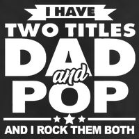 I Have Two Titles Dad And Pop Crop Fleece Hoodie