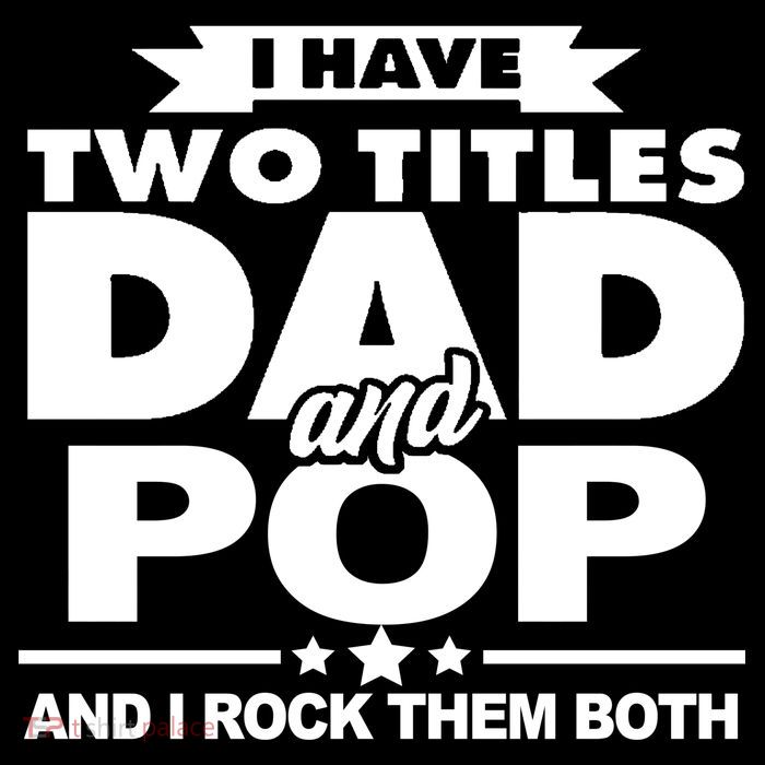 I Have Two Titles Dad And Pop Cropped Pullover Crew