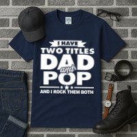 I Have Two Titles Dad And Pop Tall T-Shirt